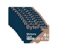 ByteFest Micro SD Card 4GB 20Pack Class 10 with 20 SD Adapter, TF Memory Card for MP3 MP4 Player, E-Reader, Streaming Media Player, GPS Navigator, Dash Cam, Phone, Tablet (MicroSDHC A1 C10 V10)