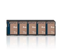 ByteFest SD Card 4GB SDHC Flash Memory Card (5 Pack) - Class 10, U1, V10, HD Video SD Cards for Cameras