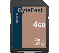ByteFest SD Card 4GB Flash Memory Card - Class 10, U1, V10, HD Video SD Cards for Cameras