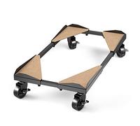 Bytesium PC Tower Stand - Metal Frame - Adjustable Width and Length - 4 Locking Wheels - Cork Pads - Computer Tower Stand for ATX - Easy Assembly - Wide Size Range - Computer Cart - CPU Holder