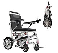 ByteTecpeak D06 Ultra Lightweight Electric Folding Wheelchair, 18 kg, Compact and Airline-Friendly, with 12A Lithium Battery, Supports Up to 150 kg-Perfect for Travel and Daily Use