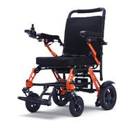 ByteTecpeak XP02 Lightweight Electric Wheelchair Removable 10Ah Lithium Battery,25km Range,500W Motor,Ultra-Portable 16.5kg Magnesium alloys Foldable Powerchair for Travel & Airplane Approved