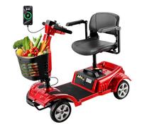 ByteTecpeak Z02 Folding Mobility Scooter for Adults, Portable Scooter | 20km Range, 150kg Capacity, 4-Wheel Foldable Scooter, 350W Motor, Puncture-Proof Tyres, 5-Year Support