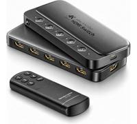 Bytewave 5 in 1 Out HDMI Switch with Remote, 4K60Hz Switcher Box Selector Supports HDR HDCP2.2 Dolby 3D, Multi Port Hub Adapter Compatible with PS5, Xbox Series, Nintendo, Fire Stick, Acer, Monitor