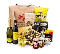Bytham in Jute Cooler Bag - Hand Wrapped Food Basket, in Gift Hamper Box