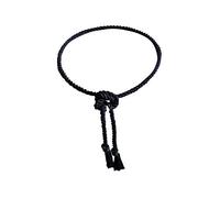 ByTheR Mens Slim Dark Rope Belt Twisted Durable Thick Cotton, Black, One size