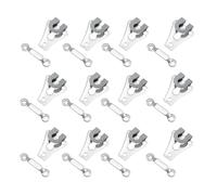 BYTLEOUTJ 25 Pairs Silver Trouser Hook and Bar Sew On Eye Fastener Closures for Trousers, Skirts, DIY Arts and Crafts