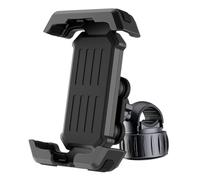 BytyTang Premium Motorcycle Phone Mount with Anti-Shake Silicone Shock Absorber, 360° Rotation, Four-Corner Protection, One-Click Lock System, Tool-Free Installation for Bikes and Scooters