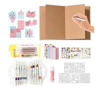 Byuexhp Accordion Scrapbooking Album | DIY Handmade Memory Book with Expandable - Scrapbooking Album DIY Creations for Photos, for Graduation Valentine's Day Birthday