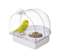 Byuexhp Bird Bath for the Cage, Shower Bath and Bowl, Bird Bath with Splash Guard for Indoor Spaces, for , Cockatiel, Canary, Hummingbird, Small Animal and Nesting