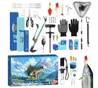 Byuexhp Christmas Fishing Advent Calendar | Christmas Countdown Calendar 24 Days Fishing Lures - Lip Holder Holder Hook Holder Gift for Fisherman Dad Teenage Boys