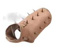 Byuexhp Dog Spiked Jacket - Adjustable Dog Clothes - Dog Jacket - Bite Resistant Dog Jacket with Removable Spikes - for Hiking, Walking, Hunting, Safety in Nature and in the City