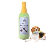 Byuexhp Dog Squeaky Toy, Wine Bottle Shape Game, Stuffed Puppy Chew Toy, for Puppies, Pets, Mental Stimulation, Physical Activity, Enrichment for the Transport Box