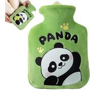 Byuexhp Hot Water Bottle for Cramps - Panda Design Leak Proof Hand Warmer - Hot Water Bottle for Hot and Cold Compresses | for Women and Men Neck Shoulder Waist Foot Hand