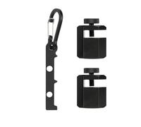 Byuexhp Large Stair Gauges for Carpenter's Square, Non-Slip Angle Aid, Carpenter's Tools with Carabiner, Metal Stair Stringer Scribing Tool with Carabiner - For Studio, Workshop, Home, Rafters