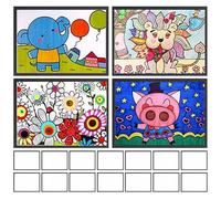 Byuexhp Magnetic Paper Holder | Photo Holder Magnetic for Wall - Pack of 20 A4 Magnetic Picture Frames for Home Office, Retail Store, Workflow Charts, Class Plans, Hospital Staff