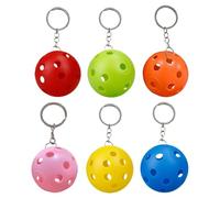 Byuexhp Pendant Key Ring | 6 Pieces Portable Gadgets | Pickleball Keychain Pendant Set | for Shoulder Bag Backpack Schoolbag Adult Players Women Sports Lovers Members