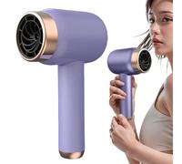 Byuexhp Portable Hair Dryer, Wireless Styling Hair Dryer, Hair Dryer with Three Speed Levels, for Hotel, Holiday, Business, Trip, Backpacking, Gym, Dorm