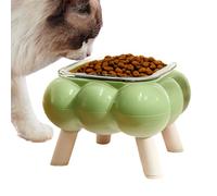 Byuexhp Raised Cat Bowl - High Legged Feeding Bowl for Pets - Angled Cat Feeder for Indoor, Outdoor and On the Go