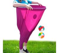Byuexhp Sack Bouncing Bags, Outdoor Relay Race, Group Games Activities, Funny Giant Stretch Trousers with 2 Bouncy Balls, Complete Set for School, Festival, Carnival, Garden, Patio, Reunion Playground