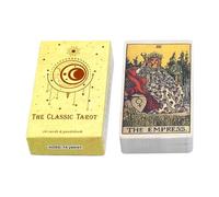 Byuexhp Tarot Card Game | Interactive Toy with 78 Tarot Cards for Learning | for Christmas Divination Journal Travel Beginners Draws Learning and Gathering