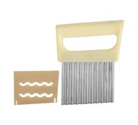 Byuexhp Vegetable Cutter for Fries, Stainless Steel, Wavy Chip Cutter | Kitchen Accessory for Onion Carrot Vegetables Home Preparation