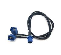 BYUTFA Fakra C Male to Dual Fakra C Female Right Angle Y Type Splitter Cable RG174 Pigtail Car GPS Antenna Extension