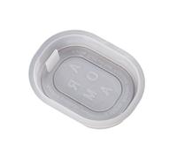 BYUTFA Gypsum Hanging Plate Silicone Mold with Hole, Epoxy Resin Molds for Jewelry Aromatherapy Gypsum Ornament Making