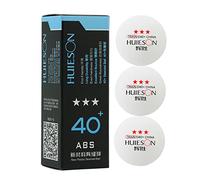 BYUTFA Pingpong Sports Table Tennis White/Orange Table Tennis Official 40mm Size + Three Star Professional 3 Packs