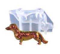 BYUTFA Silicone Ornament Molds Dachshund Shaped Craft Moulds Silicone Clay Moulds Candle Moulds Hand-Making Supplies