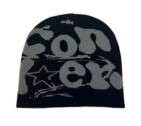 BYUTFA Y2K Hip-hop Unisex Hat Men Autumn and Winter Harajuku Style Photo Props Versatile Halloween Pile Bonnet Black