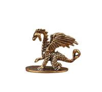 BYUWFGF Pterosaur Brass Ornament Little Flying Dragon Making Old Bronze Micro Carving Tea Pet Desktop Small Ornament