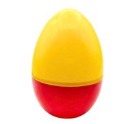 byvood Jumbo Easter Egg - Large Fillable Plastic Container for Easter Egg Hunt Party Supplies, DIY Crafts, Birthday Surprise Decoration, 30cm/12inch, Yellow & Red