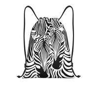 BYwenhopnbs Abstract Animal Zebra Print Drawstring Bag String Bag Lightweight Gym Backpack for Men Women