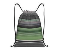 BYwenhopnbs Abstract Olive Green And Grey Drawstring Bag String Bag Lightweight Gym Backpack for Men Women