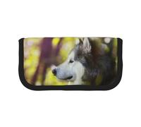 BYwenhopnbs Alaskan Malamute Bokeh Pets Dogs Cute,Large Capacity Pencil Case, Pen Pouch Organizer Canvas Pencil Bag for Girls