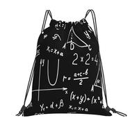 BYwenhopnbs Algebra Geometry Abstract MathDrawstring Backpack Sports Gym Sackpack Water Resistant String Bag for Women Men