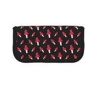 BYwenhopnbs Amanita Mushroom Pattern，Large Capacity Pencil Case, Pen Pouch Organizer Canvas Pencil Bag for Girls