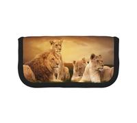 BYwenhopnbs Animal African Lion,Large Capacity Pencil Case, Pen Pouch Organizer Canvas Pencil Bag for Girls