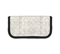 BYwenhopnbs Art Deco Scales Geometry White Grey Gold Marble，Large Capacity Pencil Case, Pen Pouch Organizer Canvas Pencil Bag for Girls