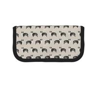 BYwenhopnbs Australian Shepherds Cute，Large Capacity Pencil Case, Pen Pouch Organizer Canvas Pencil Bag for Girls