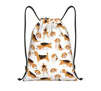 BYwenhopnbs Beagle Dog Drawstring Bag String Bag Lightweight Gym Backpack for Men Women