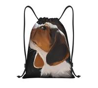 BYwenhopnbs Beagle Puppy Dog Welcome Garden Drawstring Bag String Bag Lightweight Gym Backpack for Men Women