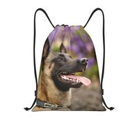 BYwenhopnbs Belgian Malinois Pets Dogs Belgian Malinois Drawstring Bag String Bag Lightweight Gym Backpack for Men Women