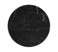 BYwenhopnbs Black Marble Texture Round Mouse Pad, Sewn Edge Design 8 x 8 in