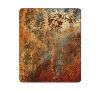 BYwenhopnbs Brown Rust Colorful Metal Rusty Square Mouse Pad Sewn Edge Design 10&12in