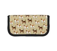 BYwenhopnbs Cartoon Cute Clever Beagle Pet Animal,Large Capacity Pencil Case, Pen Pouch Organizer Canvas Pencil Bag for Girls