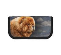 BYwenhopnbs Chow Dog Vintage，Large Capacity Pencil Case, Pen Pouch Organizer Canvas Pencil Bag for Girls
