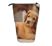 BYwenhopnbs Cocker Spaniel Puppy Small Spaniel Dogs Pets Stand up Pencil case Holder, Telescopic Pencil Bag