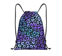 BYwenhopnbs Colorful Leopard Exotic Animal Print Drawstring Bag String Bag Lightweight Gym Backpack for Men Women